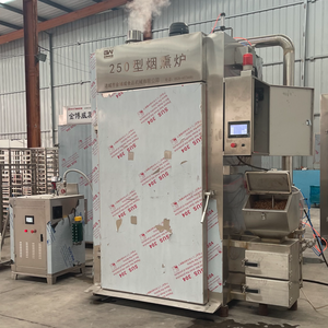 فرن تدخين صناعي أوتوماتيكي عالي الجودة من الفولاذ المقاوم للصدأ 304 لتدخين الأسماك والنقانق - Product Image 2