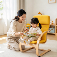 Chaise Enfant en Bois Haute Performance pour Vente en Gros, Chaise Simple Moderne avec Accoudoirs, Fauteuil Personnalisé pour Maternelle et École Maternelle