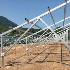 Tùy chỉnh chi phí thấp thép mạ kẽm mặt đất gắn quang điện PV bifacial bảng điều khiển năng lượng mặt trời Hệ thống kệ - Product Image 2