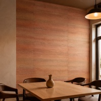 Panneau mural 3D flexible en pierre de quartz texturée Flamme Crimosa, style MCM classique moderne, carrelage souple, imperméable, ignifuge et courbe