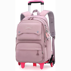 Free Sample Quality Rolling School Backpack for Kids Girls Waterproof Oxford Material Fashion Style <b>with</b> <b>Wheels</b> Trolley - Product Image 6