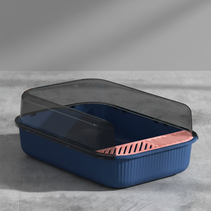 Venta Directa: <span class=keywords><strong>Arenero</strong></span> Redondo Grande de Plástico Ecológico para Gatos con Espacio Interior de 20L, Fácil de Limpiar, Kit de Accesorios para Inodoro - Product Image 6