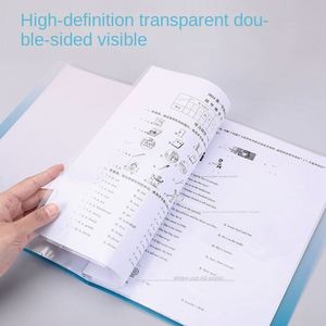 ZY9430 <b>A4</b> Gradient Color Information Binder 30/40 Pages Exam Paper Organizer Student <b>Folder</b> Transparent Waterproof Office - Product Image 4