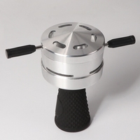 Pemisah Arang Logam Modern Berlapis Es, Dapat Dilepas, Terbuat dari Paduan Aluminium, Mudah Dibawa, Kepala Hookah, Pot Shisha, Mangkuk Hookah