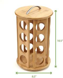 Support de rangement pour capsules de café en bambou écologique, compatible <span class=keywords><strong>Nespresso</strong></span>, pour 24 capsules K-cup - Product Image 6