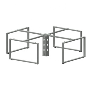 Guangzhou <span class=keywords><strong>BERSON</strong></span> muebles nuevo diseño patas de mesa de metal forma cruzada MARCO DE 4 asientos - Product Image 1