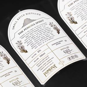 Étiquette de vin personnalisée de haute qualité avec impression et estampage à chaud doré, texture gaufrée, autocollant pour bouteille de vin - Product Image 3