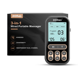 Machine de massage de fitness Tens Ems à stimulation musculaire à double canal personnalisée, 60 modes, 20 intensités, soulagement de la douleur - Product Image 1