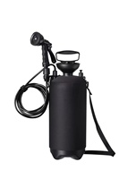 Douche portable en ABS pour grands chiens - Kit de rinçage pour salle de bain et camping en extérieur avec pompe manuelle de 5 L, gonflage manuel, en stock