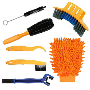 Vente directe usine : Kit de nettoyage de vélo 7 pièces et outils de nettoyage de chaîne de vélo de précision, accessoires de nettoyage de vélo - Product Image 1
