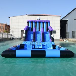 Toboggan aquatique de haute qualité avec piscine, extensible pour l'été, avec glissière pour jeux aquatiques, équipement de toboggan aquatique - Product Image 1