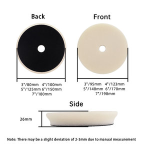 Langlebige mobile Polier pads mit UFO-Abschrägung kante zum Polieren von Karosserien Anpassbare OEM-Schleifpads mit Auto details - Product Image 2