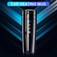2025 Portable voiture chauffage voyage tasse 12 / 24V en acier inoxydable électrique bouilloire Thermo eau tasse maison sortie fournitures verres