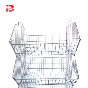 Chrome Siêu Thị Dây Kim Loại Giỏ Lưu Trữ Dây Lưới Hiển Thị Giỏ - Product Image 3