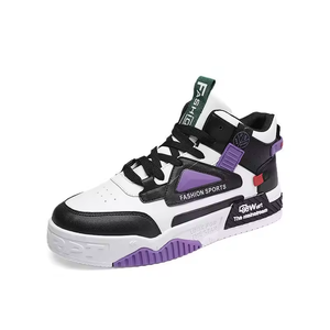 New Casual High Top Sneakers Breathable Soft Soled Comfortable <b>Skateboard</b> <b>Shoes</b> Thick Soles Platform Sports Walking <b>Shoes</b> - Product Image 6