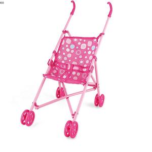 Juego de Imitación de Alta Calidad para Niños, Cochecito de <span class=keywords><strong>Juguete</strong></span> de Plástico Rosa para Muñecas, Regalo para Niñas - Product Image 1