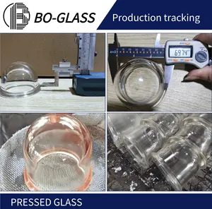 Nhà Sản Xuất Cung Cấp Cao Borosilicate Glass Đèn Bóng Râm Chiếu Sáng Bìa Chống Cháy Nổ Ngoài Trời Đèn Dome Bóng Râm