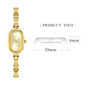 Reloj de Pulsera Medieval para Mujer, Shi Ying, Pequeño, Ovalado, Retro, de Lujo, con Correa de Cuero, Estilo Literario y Espacial - Product Image 6