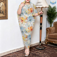 Tissu textile floral imprimé numérique personnalisé pour femmes soudanaises Persi Japan, voile suisse Diana London Dress