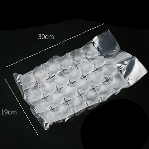 食品グレードの食用セルフシール使い捨てポリ透明PEプラスチック小型氷24キューブ冷凍庫10個ボックスパッキングバッグ漏斗付き - Product Image 2