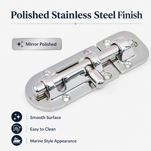 316 Stainless Steel Marine Barrel Bolt Slide Latch Heavy Duty <b>Lock</b> for Boat Door Hatch <b>Window</b> - Product Image 3