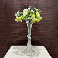 Support à fleurs en acrylique transparent de luxe, centre de table de mariage, support floral cylindrique transparent, décoration de table, présentoir pour événements