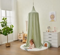 Tente en mousseline de coton 100% pour lit suspendu, baldaquin de plafond pour enfants, jeux intérieurs, lecture, style européen et américain