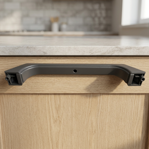 25QBP3821 - Manija de Puerta de Microondas de Plástico Negro Resistente para Repuesto de Horno Doméstico, Compatible con WB15X321 - Product Image 2