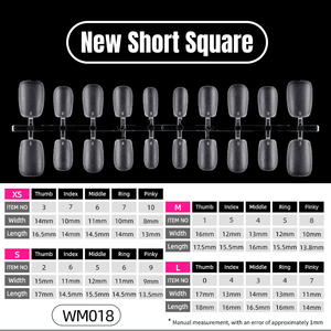 Lot de 10 faux ongles carrés <span class=keywords><strong>courts</strong></span> en acrylique effet chrome miroir, faits à la main, vente en gros, Beaux Faux Ongles Court - Product Image 2