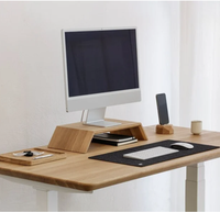 Présentoir d'ordinateur chaud étagère de bureau en bois massif Support bureau à domicile cadeau accessoires de bureau support de moniteur en bois véritable support de montage