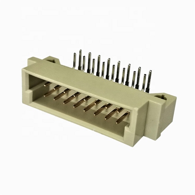 2.54mm Pitch 16 Pin Male/Female 2 3 Rows Socket Type B C Through Hole Vertical Tray Packing DIN41612 Connector for PCB