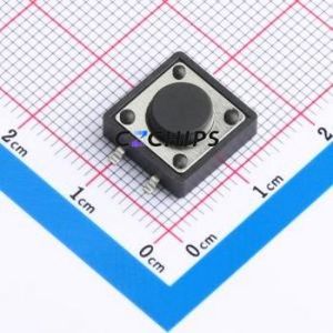 KH-12X12X5H-SMT Tactile Switch SMD,12x12mm Switch ( Switch Length: 12mm )( Switch Width: 12mm )( Switch Height: 5mm ) - Product Image 1
