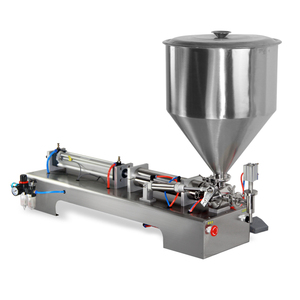 Máquina neumática semiautomática de llenado de miel y líquido de gel de pasta de pistón de 250-2500ml con boquillas simples y dobles - Product Image 1