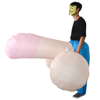 Costume gonflable adulte Cosplay Pecker pour Halloween mascotte de pénis de enterrement de vie de garçon pour les hommes