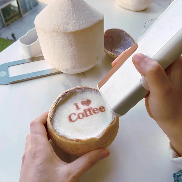Handheld Food Diy Edible Ink Mini Printing Machine 3D Food Printer Pen Coffee Latte Art Chocolate Printer for Bread Cake Macaron