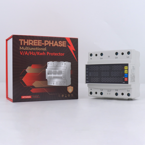 QJC dijital ekran çok fonksiyonlu koruyucular, çok fonksiyonlu kılavuz gerilim ampermetre Volt Amp Watt metre elektrik test cihazı - Product Image 5