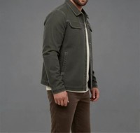Veste en jean vintage délavée pour homme, coupe oversize, col rabattu, style streetwear décontracté, broderies techniques, 100 % coton sur le devant