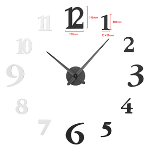 2025 New Model DIY Large 3D Acrylic EVA Mirror Metal <strong>Wall</strong> <strong>Clock</strong> Quartz Needle Display with Scenic <strong>Pattern</strong> for Home Decoration - Product Image 5