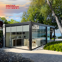 Nouvelle conception de pavillon paysager pour installation sur le toit, tente de loisirs, vente directe, pergola en alliage d'aluminium 3x4