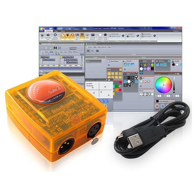 Sunlite Suite2 512BC 512 Channels Intelligent USB DMX Interface Controller AC110V/220V 1 Year Warranty