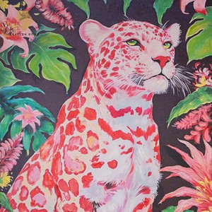 Dipinto a Olio su Tela Fatto a Mano 80*120cm, <span class=keywords><strong>Leopardo</strong></span> Rosa con Cornice in Legno Massiccio, Arte Murale Tropicale per Camera da Letto e Decorazione Alberghiera - Product Image 2