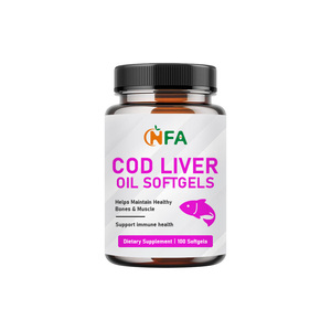 Capsules molles d'huile de foie de morue avec logo personnalisé, enrichies en DHA et EPA, pour améliorer la vision et améliorer la flexibilité des articulations, pilules d'huile de poisson - Product Image 1