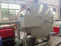 2200 ℃   Four à résistance à haute pression de vide (20 Pa) à atmosphère d'argon, à contrôle de précision horizontal, pour carbure de tantale et céramique