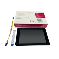 Original raspberry pi 4 10 14 pouces écran tactile led capacitif tft 800x480 raspberry pi zéro écran clavier étui avec écran