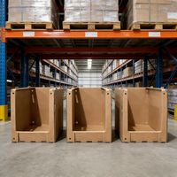 Boîte pliable empilable en HDPE personnalisable |   Service de découpe professionnel |   Pour le stockage des vêtements et le tri en entrepôt