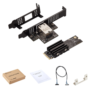 Tarjeta Ethernet de escritorio interna con cable MMUI 10G, adaptador de red M.2 AQC113 B+M Key de 10Gbps, modelo de servidor de bajo consumo y alto ancho de banda - Product Image 2