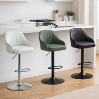 Tabourets de comptoir confortables et prêts à l'emploi SYT pour bureau, cuisine, salle de pause – Siège profond de 38 cm