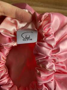 Adjustable Custom Logo Double Layer Reversible Satin <b>Bonnets</b> Edge Scarf Wraps Long <b>Hair</b> Protection Women All Seasons 58-60CM - Product Image 4
