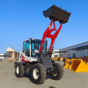 Roda pemuat 1,5 ton 2ton 3ton Mini depan pemuat roda ember muatan dengan Log Grapple - Product Image 3