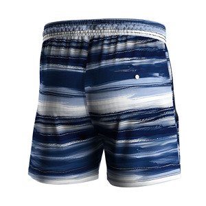 Shorts d'extérieur imprimés par sublimation avec deux poches latérales, antibactériens, pour hommes, plage, pêche, camping - Product Image 3